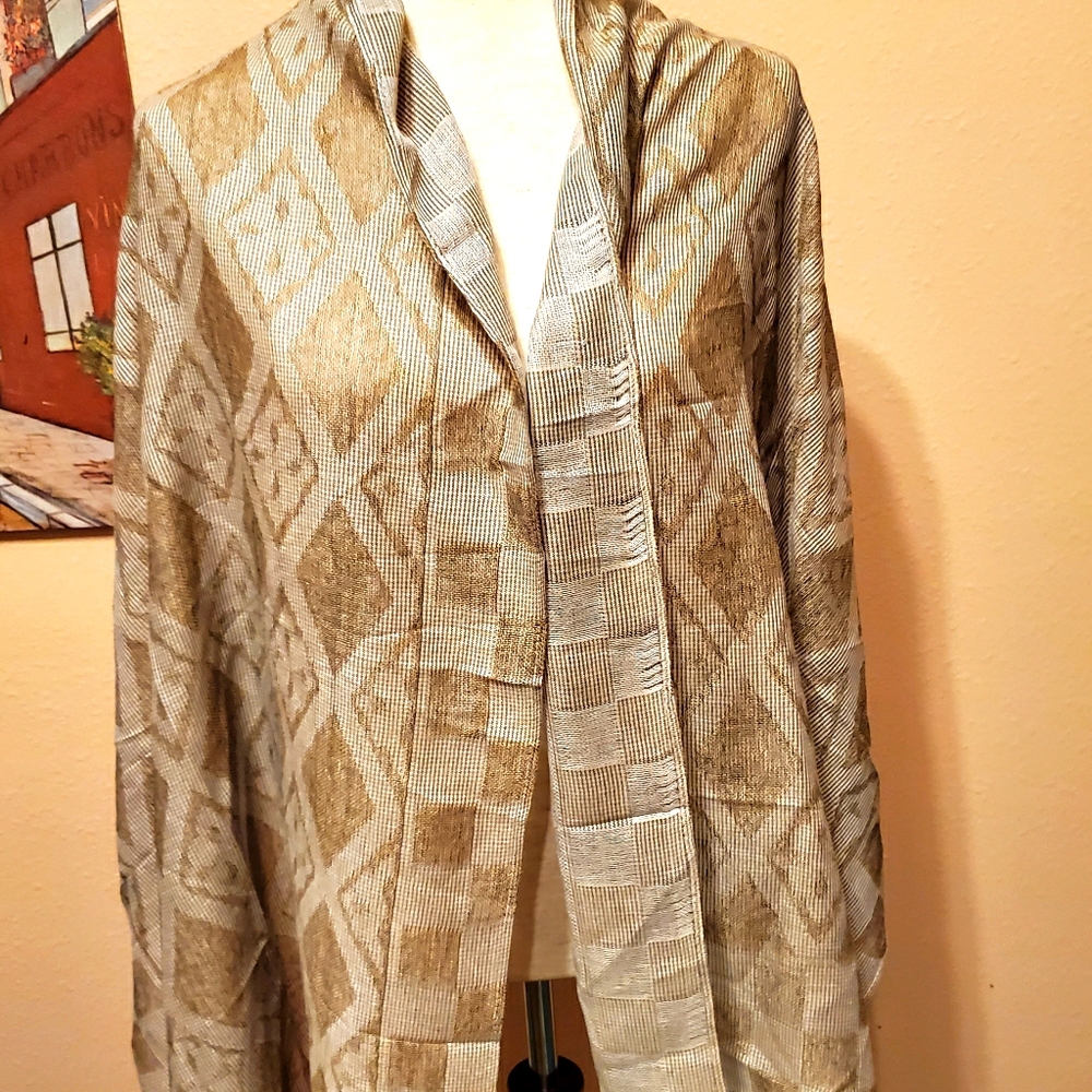 Diamond Checkered Scarf Wrap